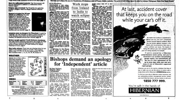 1999 eclipse: Livestreamed by Irish Times when internet relays were still in their infancy