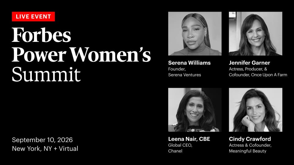 Forbes Announces Its 14th Annual Power Women's Summit Bringing Together Leaders Defining The Future Of Power