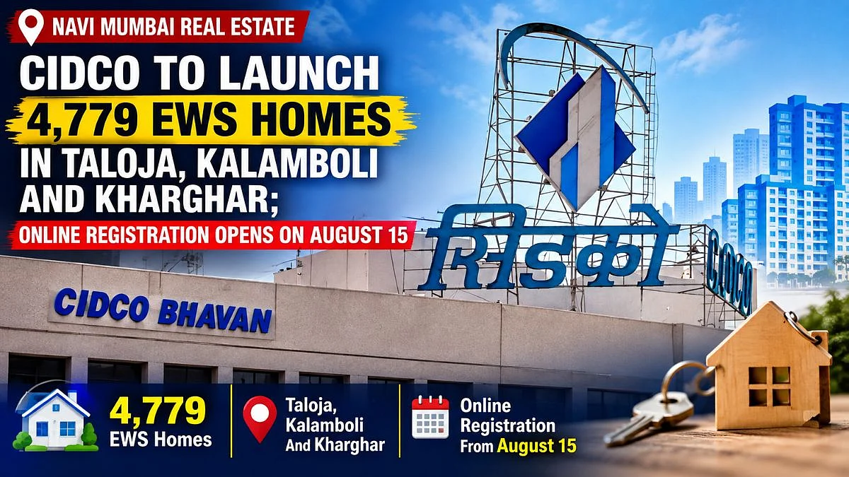 Navi Mumbai Real Estate: CIDCO To Launch 4,779 EWS Homes In Taloja, Kalamboli And Kharghar; Online Registration Opens On August 15