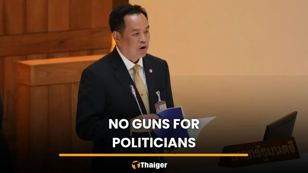 PM warns Thailand firearm licences do not cover politicians