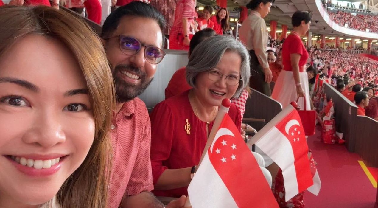 ‘That’s the spirit, we are one’: Singaporeans cheer after PAP’s Tin Pei Ling posted photo with WP’s Pritam Singh, Sylvia Lim at NDP