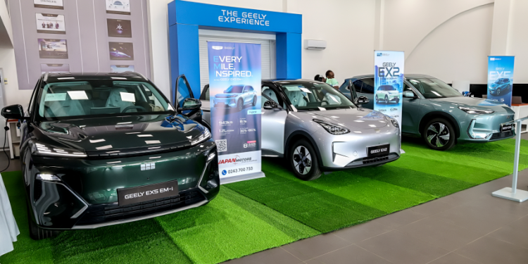 Japan Motors unveils Geely’s new electrified vehicle range in Ghana