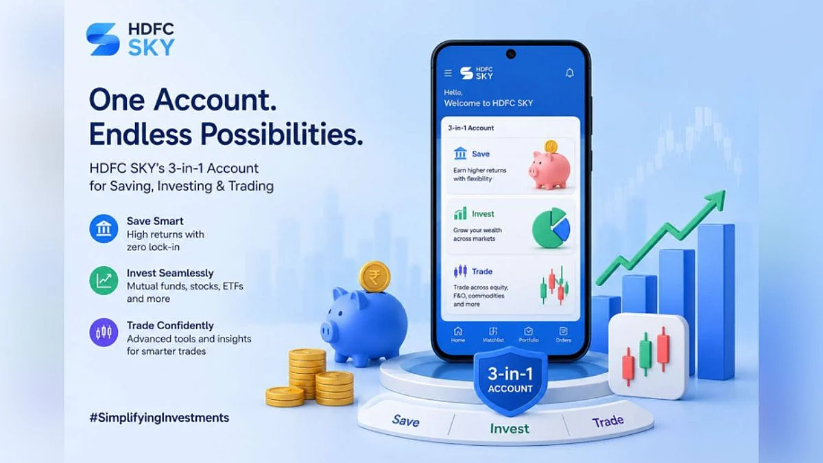 HDFC SKY Simplifies Money Management With A 3-In-1 Account For Saving, Investing And Trading
