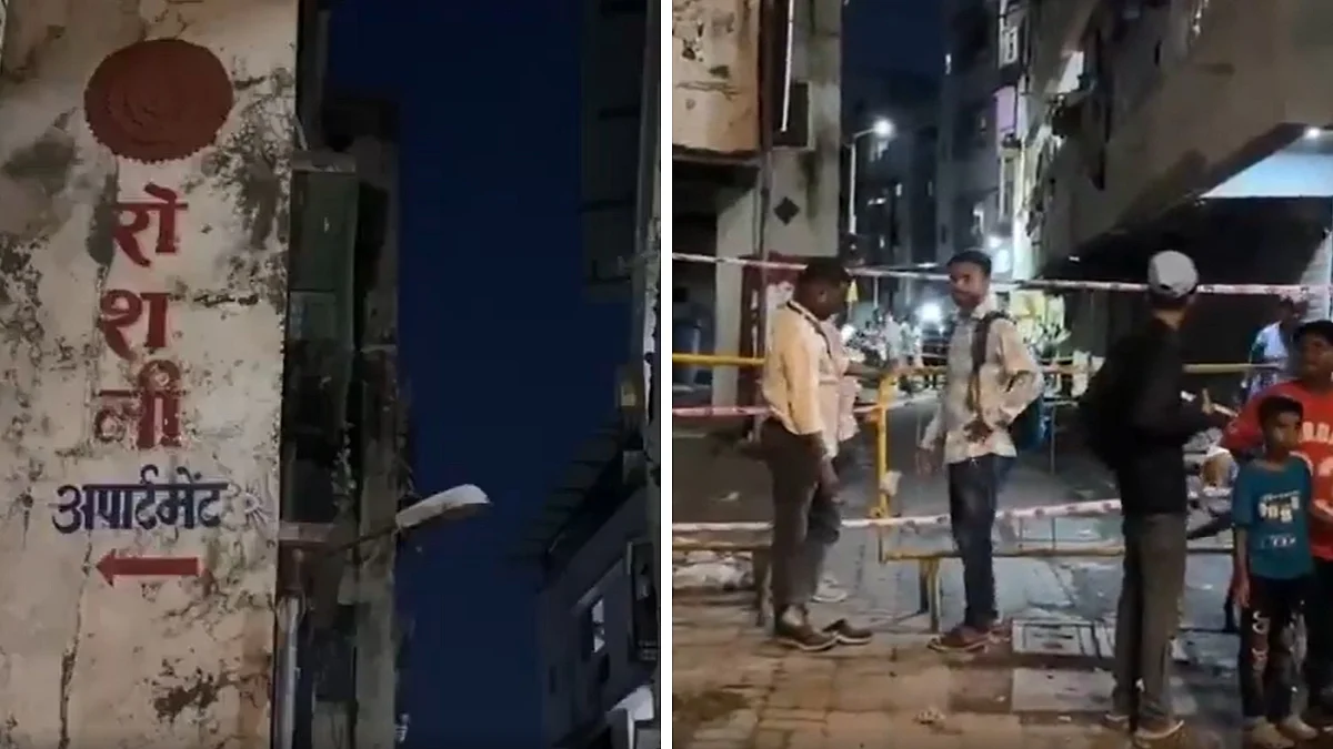 Nalasopara Building Collapse: 4-storey Residential Structure Comes Down In Sankeshwar Nagar, 36 Families Evacuated In Time; VIDEO