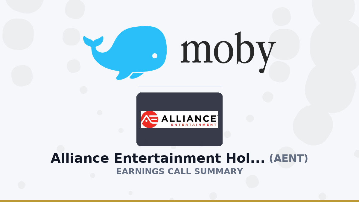 Alliance Entertainment Holding Corporation Q4 2026 Earnings Call Summary