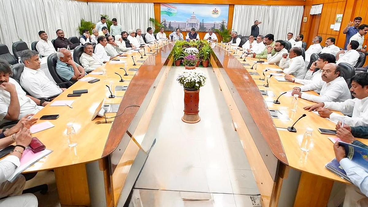 Portfolio allocation done, Karnataka Chief Minister D.K. Shivakumar huddles with Ministers to strategise on countering opposition
