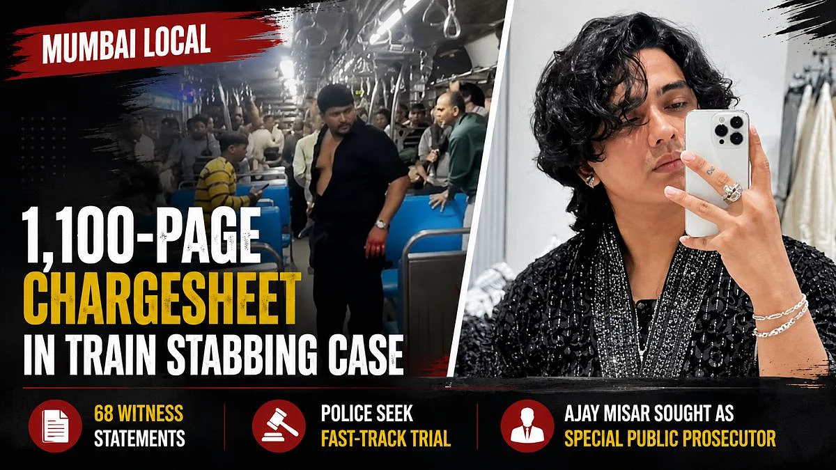 Mumbai Local Stabbing Case: Borivali Railway Police File 1,100-Page Chargesheet, Seek Fast-Track Trial