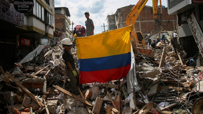 Colombia survivors reflect on quake terror as rescuers search rubble