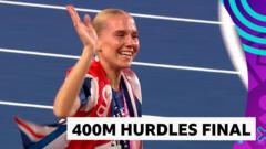 'Wonderful run!' GB's Newnham fights back for 400m hurdles silver