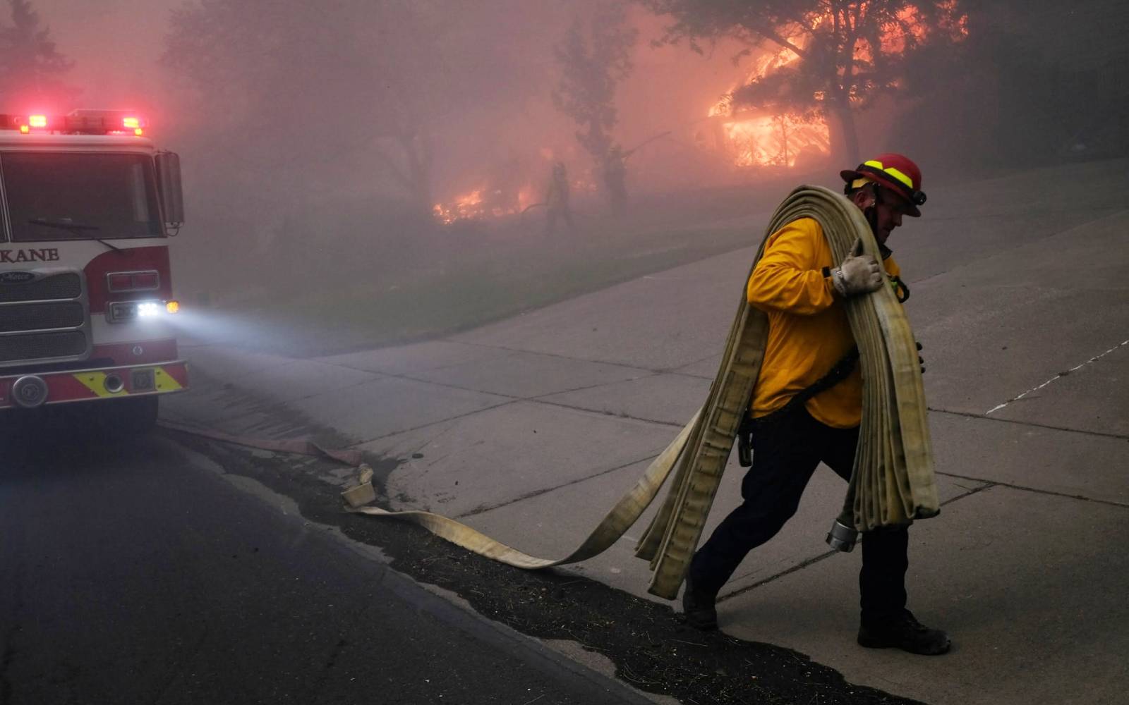 About 60,000 ordered to evacuate from fires in Spokane, Washington