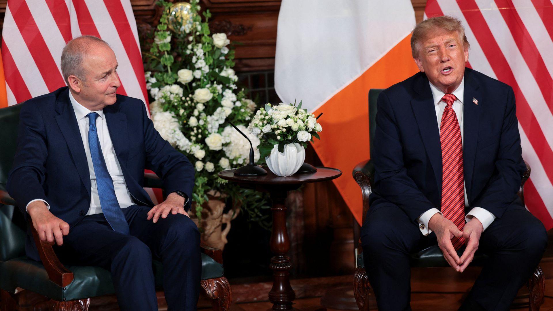 Trump calls for Irish reunification - and claims 'it will happen eventually'