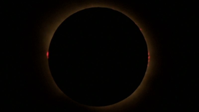 Spectacular solar eclipse over Europe
