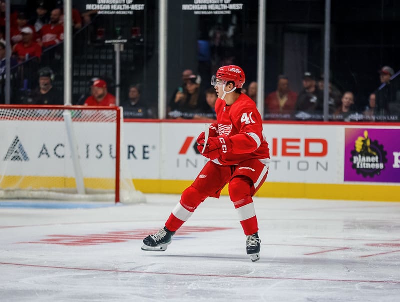 Kiiskinen Nets Lone Red Wings Goal in Loss to Dallas in Prospect Game