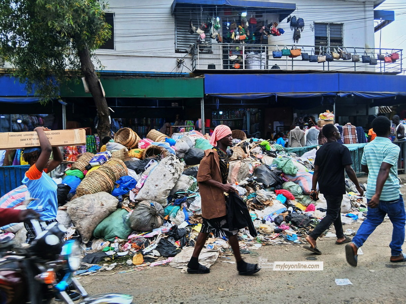 Rotten waste chokes Accra CBD as Tudu refuse lingers