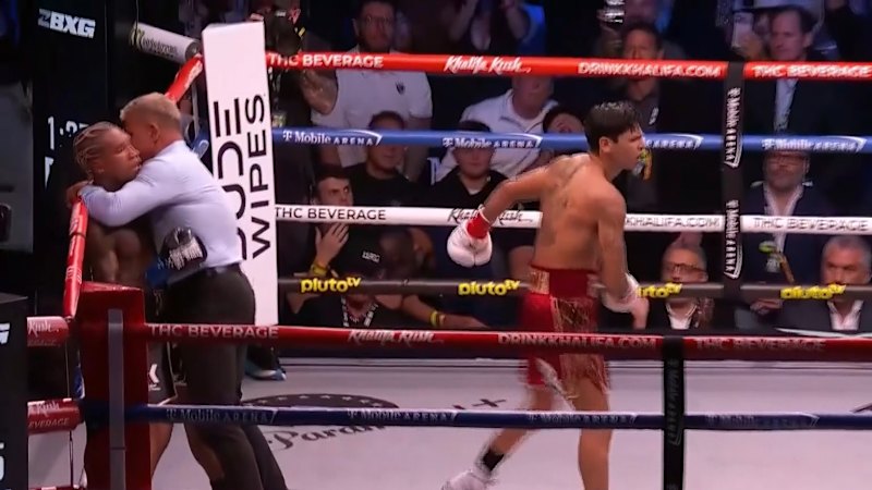 Garcia claims a second-round TKO victory