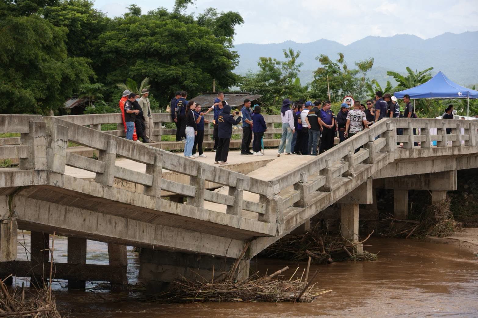 Chiang Rai Floods: Crucial River Bridge Collapses in Mae Suai District