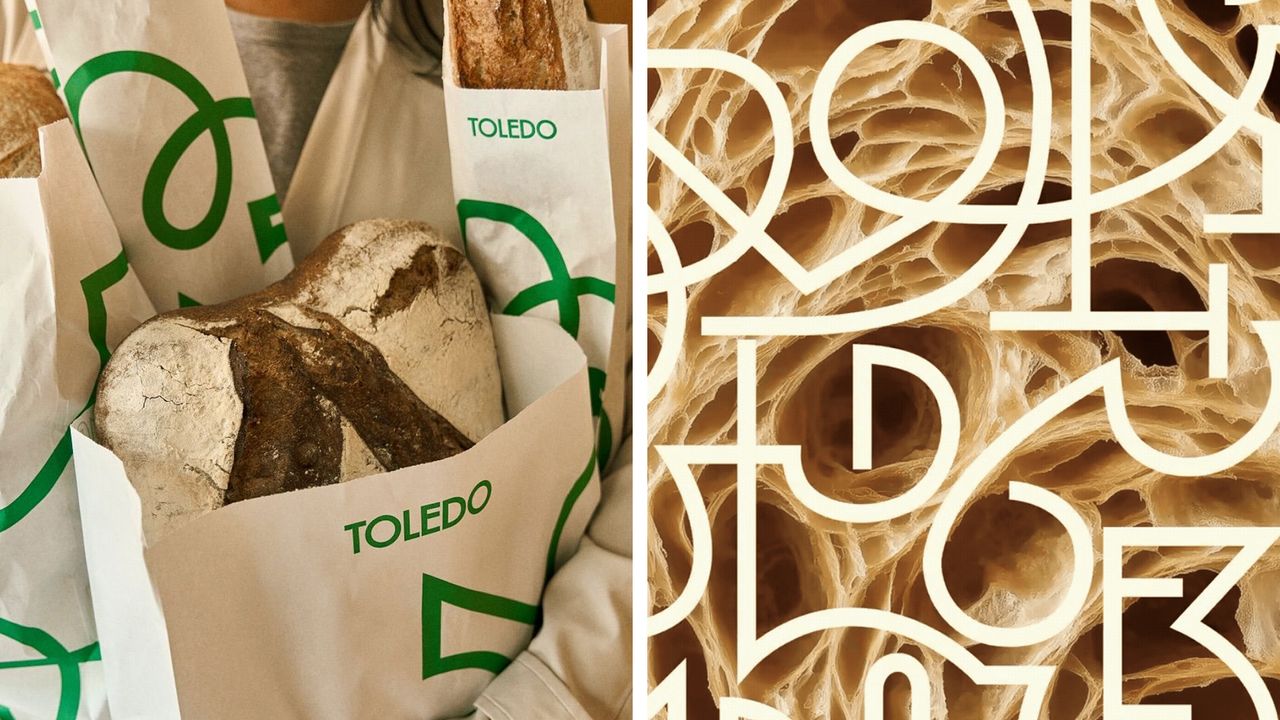 This bakery's clever branding was inspired by the irregular air pockets formed in dough