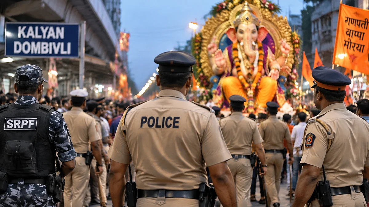 Ganeshotsav Security In Kalyan-Dombivli: Over 1,000 Police Personnel And Home Guards To Manage Festival Crowds