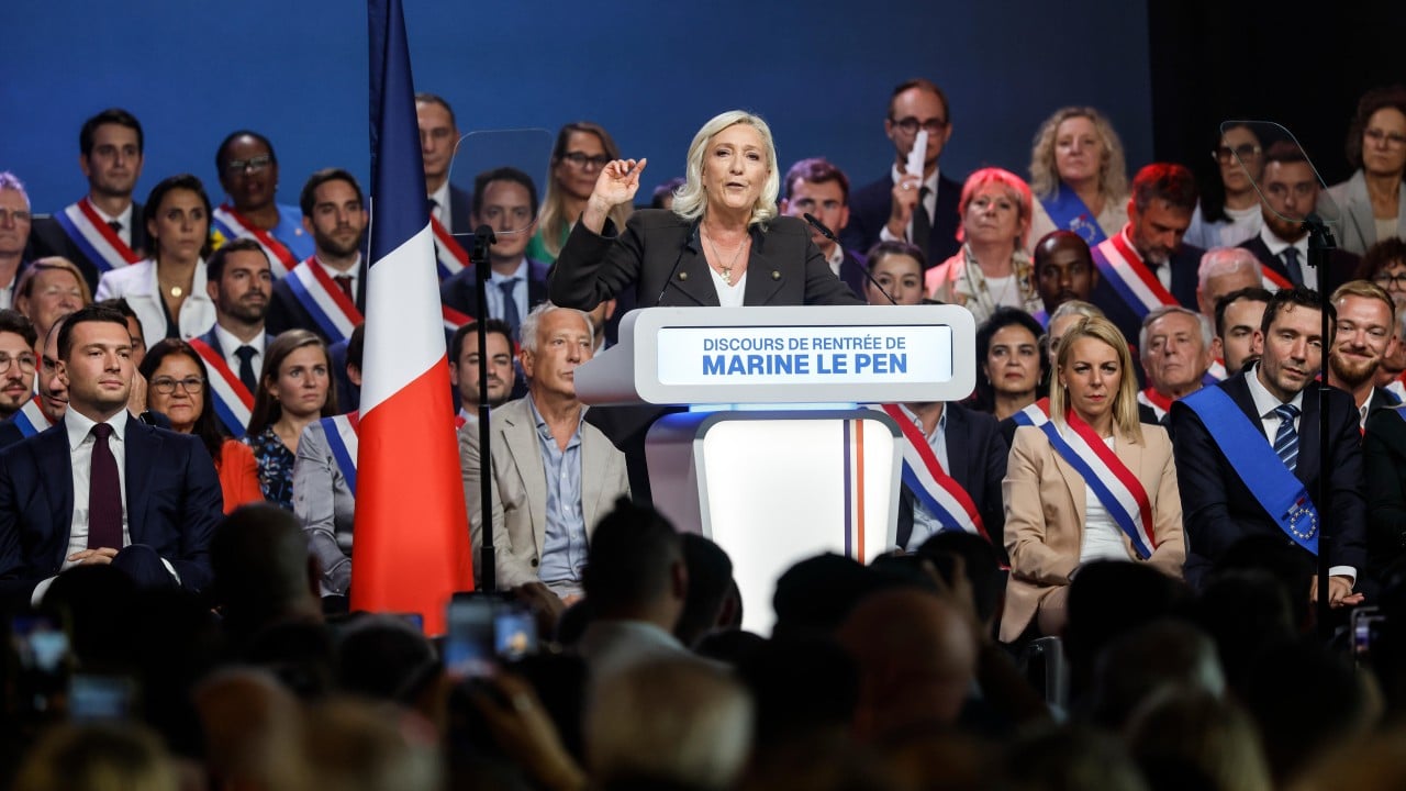 French must come first, far-right leader Le Pen says at election campaign launch