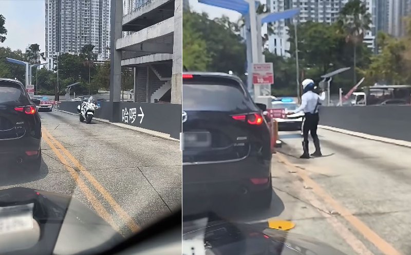 Viral Cyberjaya barrier video: Police explain traffic policeman's actions