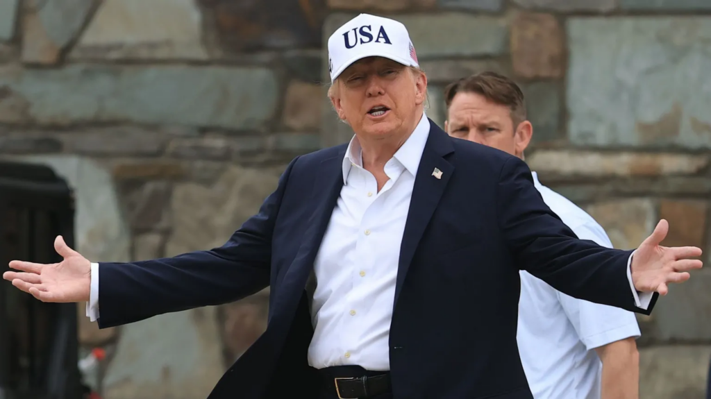 Trump doubles down on united Ireland comments on day two of visit