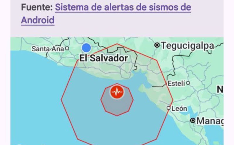 Magnitude 5.5 earthquake strikes off coast of El Salvador