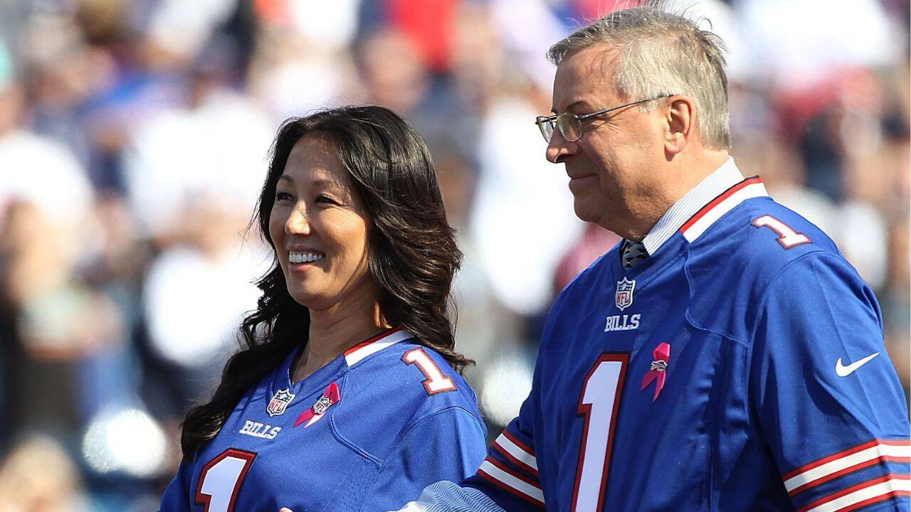 Kim Pegula makes emotional return to Bills stadium after cardiac arrest