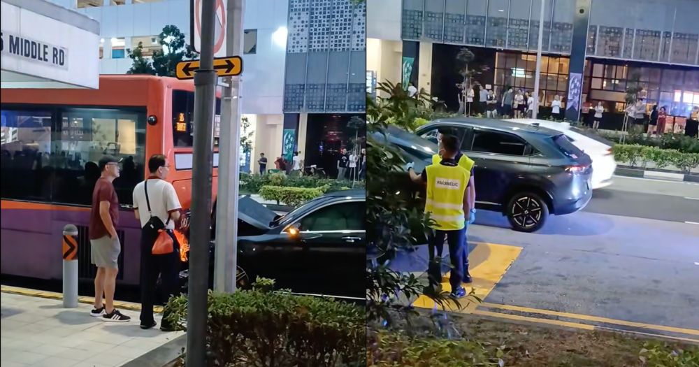 Man, 31, found driving with vape arrested after accident with SBS Transit bus & PAB in Rochor