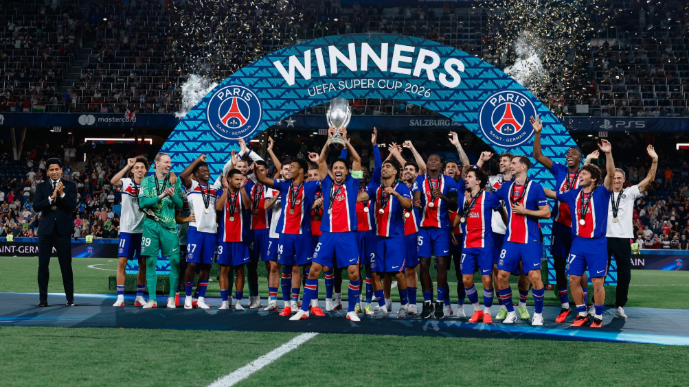 PSG continue European dominance by beating Villa to win Uefa Super Cup