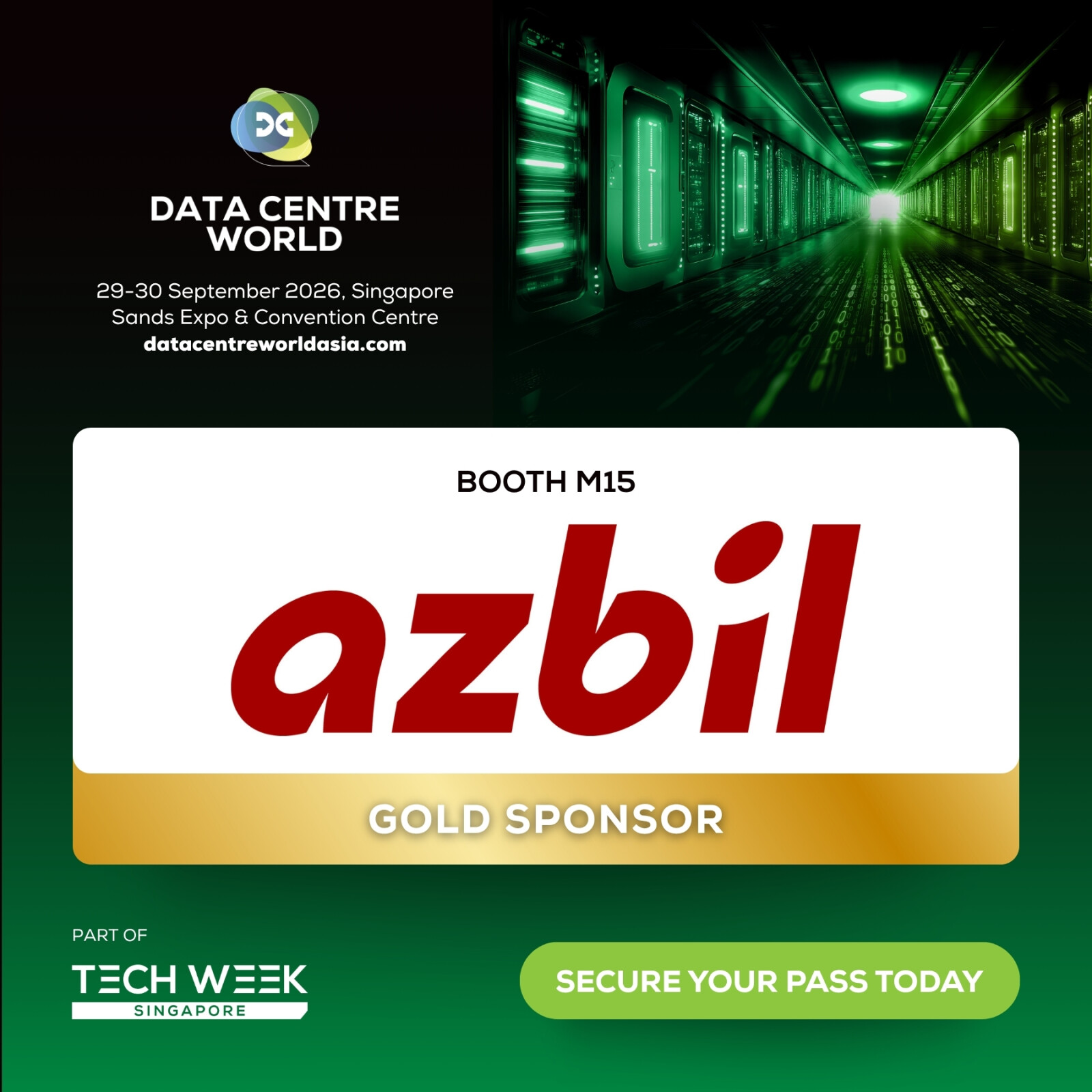 Azbil sponsors Data Centre World Asia 2026 to showcase automation