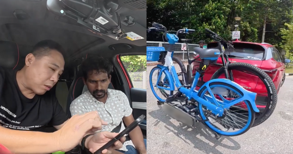 Driver stops to help foreign worker who cycled onto SLE after following Google Maps