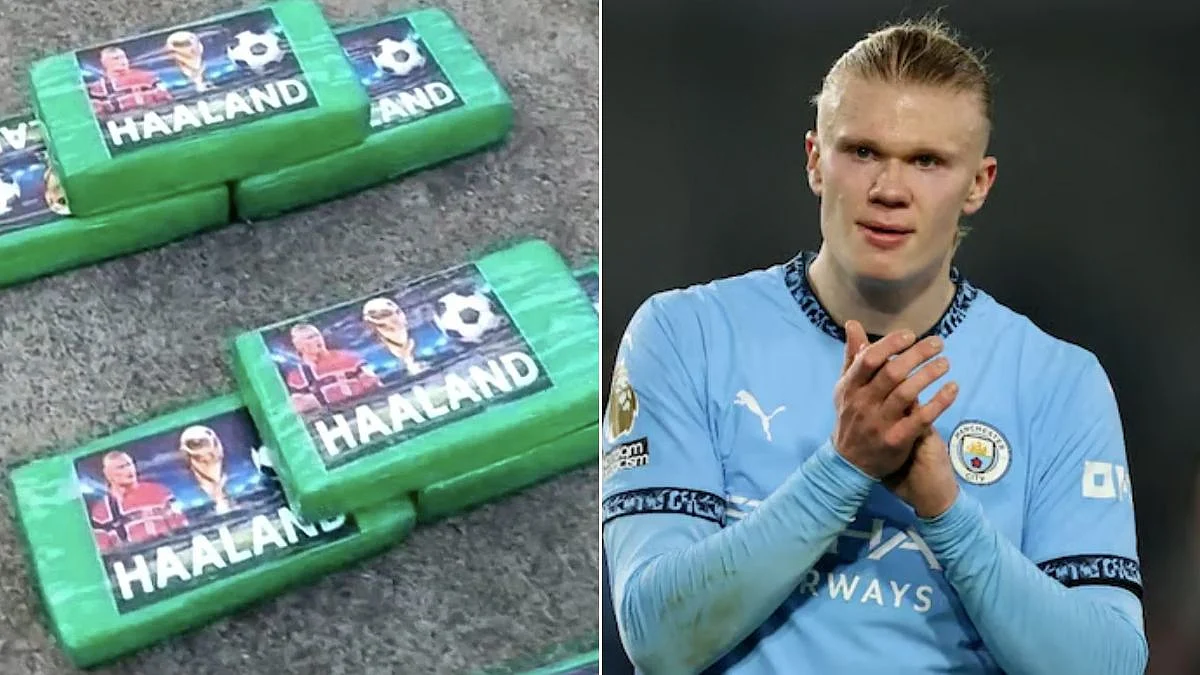 Erling Haaland’s Shocking Cocaine Connection? Football Star’s Image Found On 469-Kg Drug Haul In Ecuador | Watch