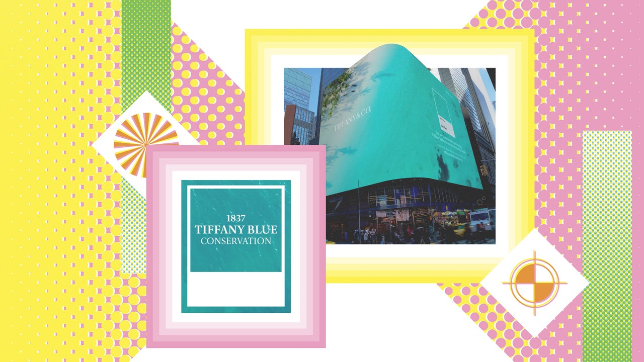 Tiffany & Co. broke its iconic brand color out of containment to promote ocean conservation