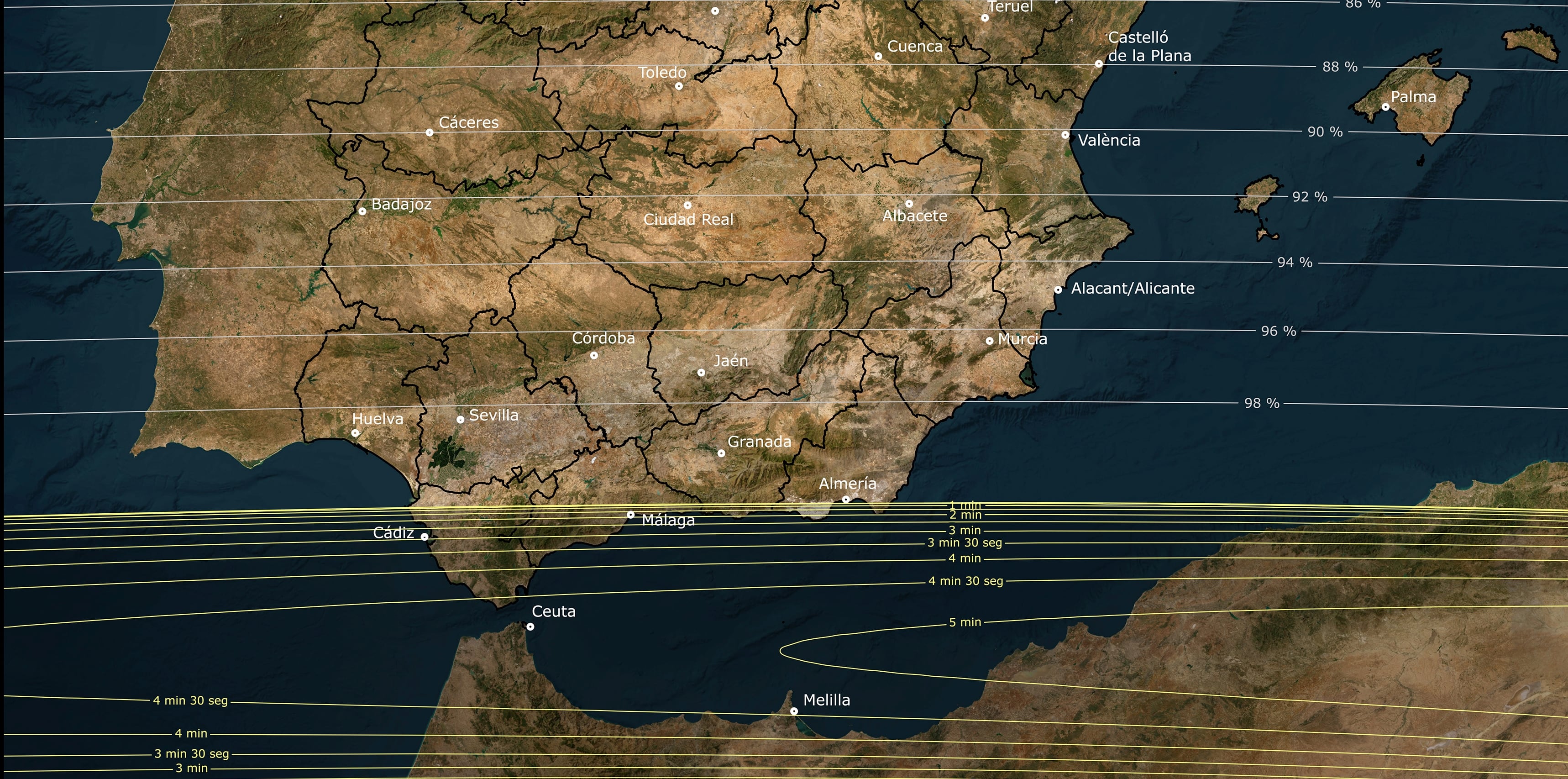 Did you miss this eclipse? In 2027, the next one will affect the southern part of Andalusia, Ceuta and Melilla