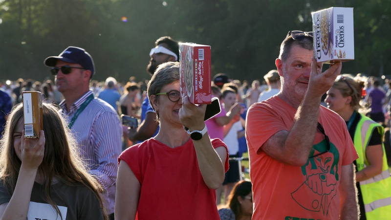In pictures: Thousands watch rare solar eclipse