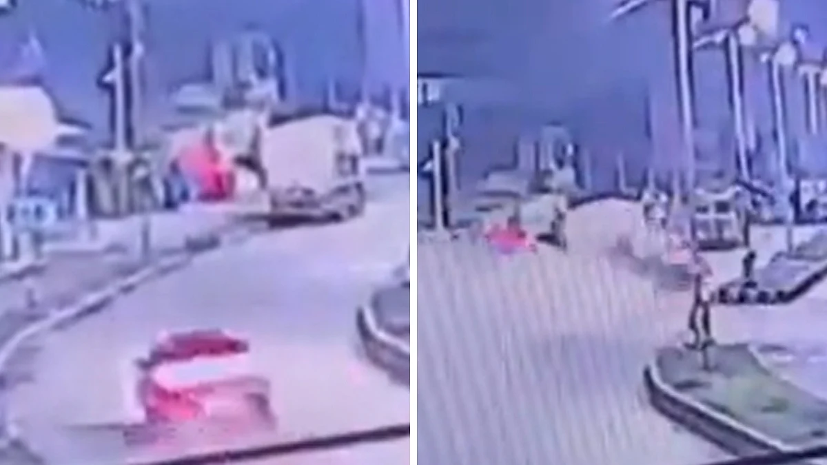 Nagpur Accident Caught On Cam: 2 Class 11 Students Killed, One Seriously Injured After Car Crashes Into Parked Truck