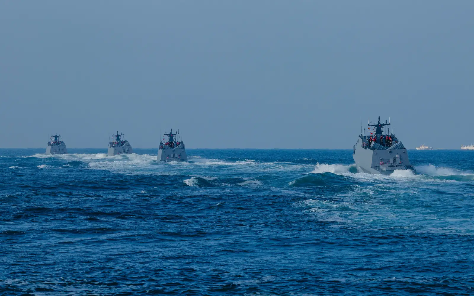 Taiwan holds naval drill as China steps up maritime pressure
