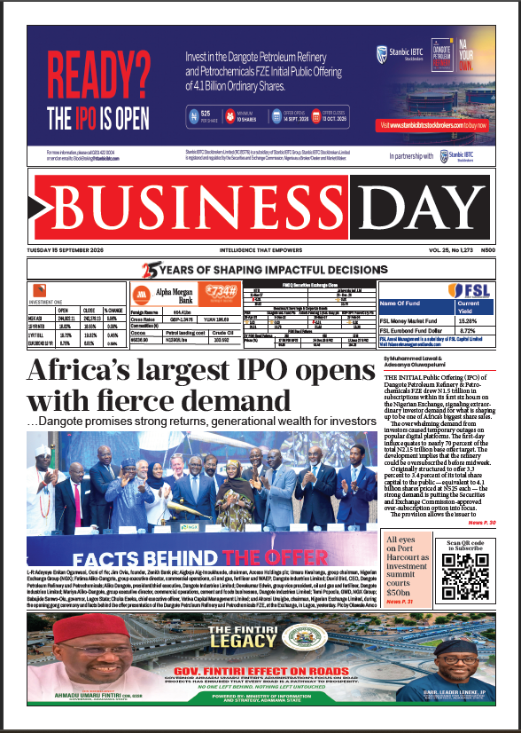 BusinessDay 15th Sep 2026