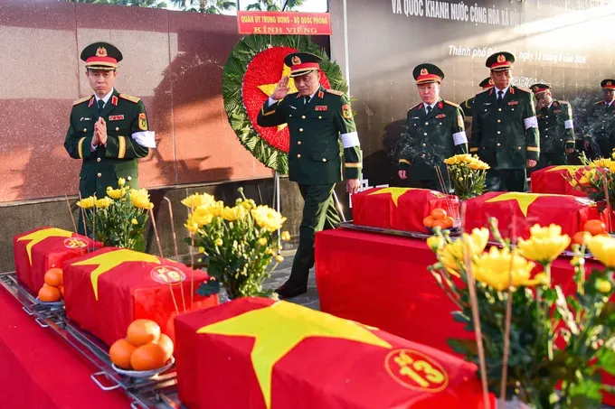 Dong Nai holds memorial service and buries remains of 29 fallen soldiers