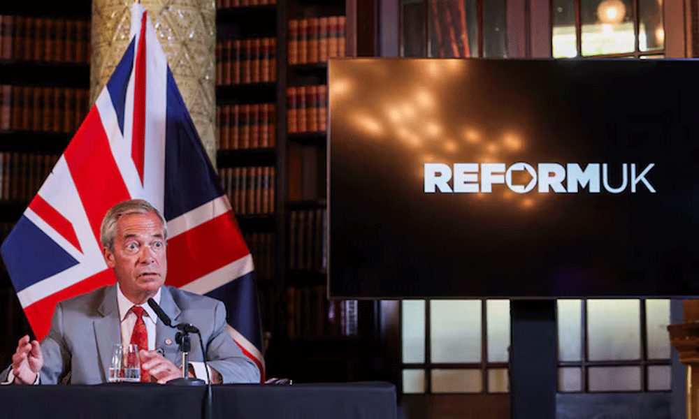Reform UK's Farage faces off against Count Binface in election