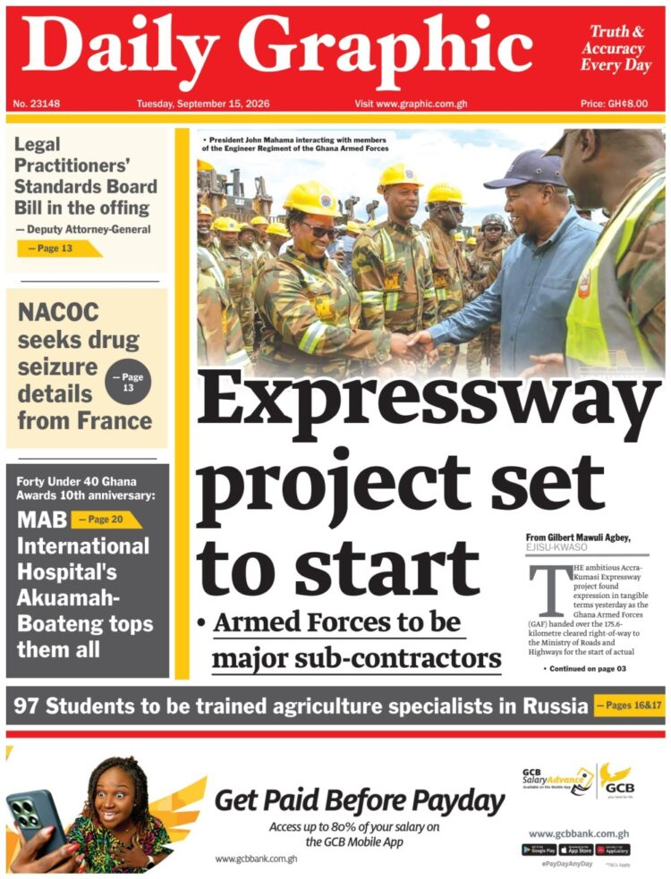 Today’s Front pages: Tuesday, September 15, 2026