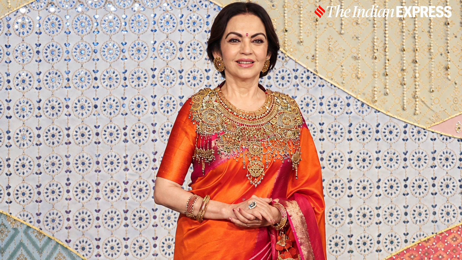All eyes on Nita Ambani’s statement neckpiece at Antilia’s Ganesh Chaturthi celebrations