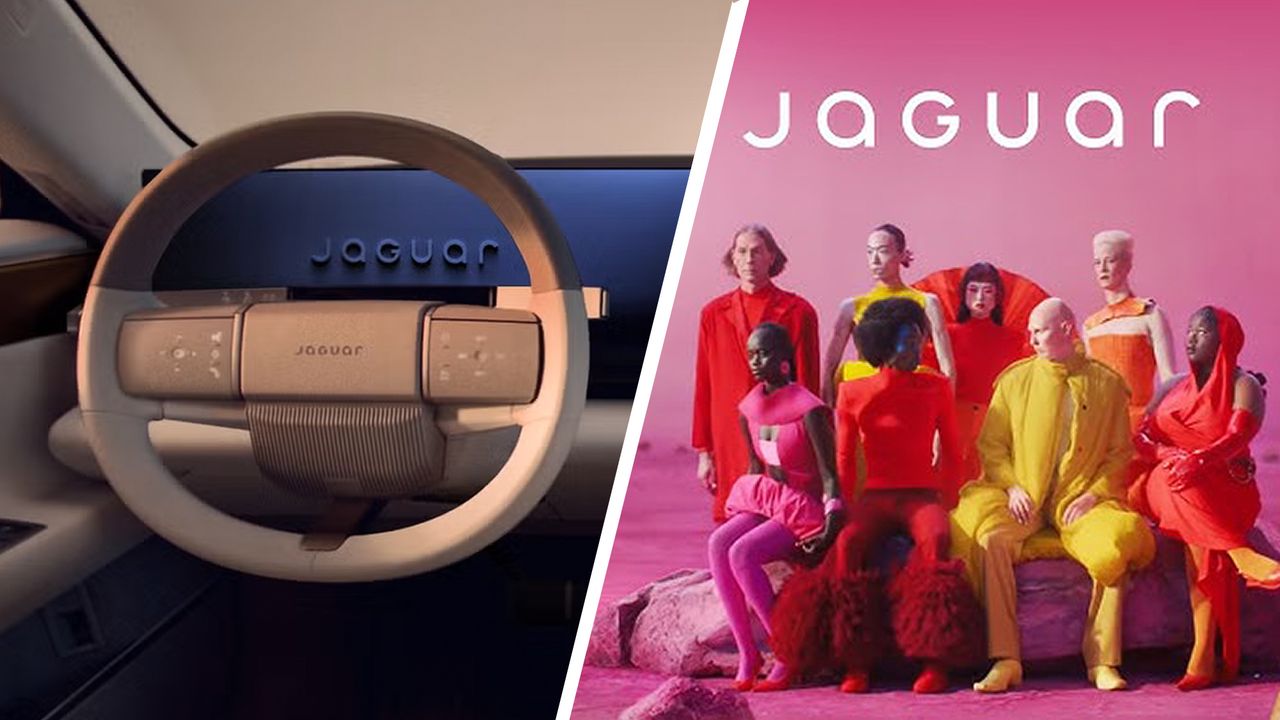 Jaguar doubles down on its controversial rebrand with a (literally) divisive interior design