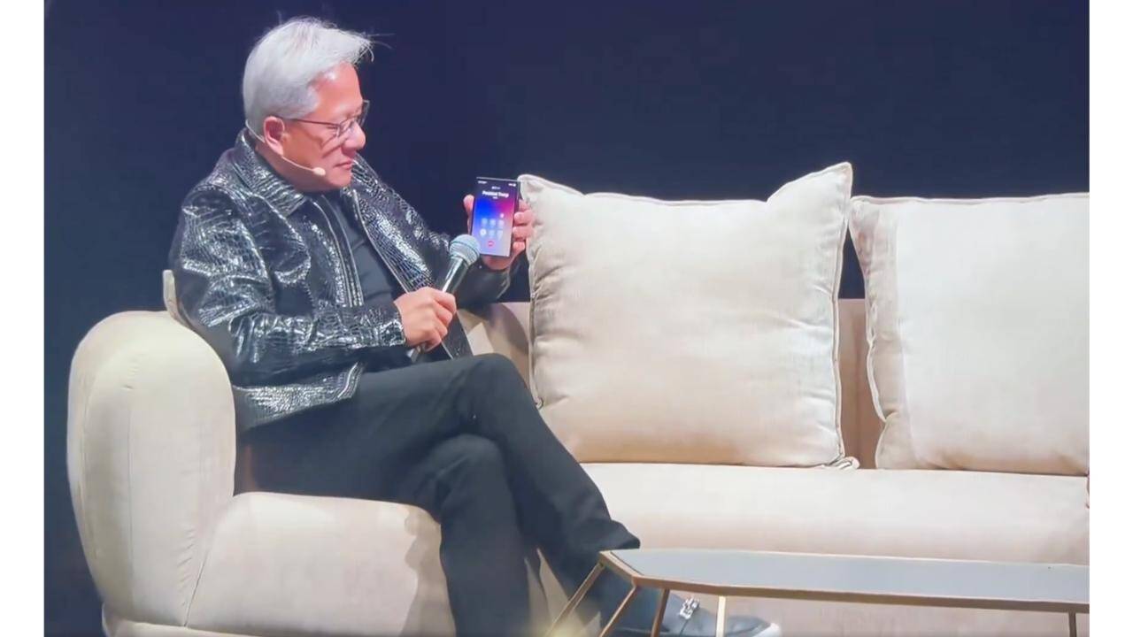 Trump calls Nvidia CEO mid-interview, jokes he couldn't get him on speaker