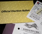 Democrats say supreme court rejection of Trump mail ballot restrictions will ensure ‘safe, secure and accurate elections’ – US politics live