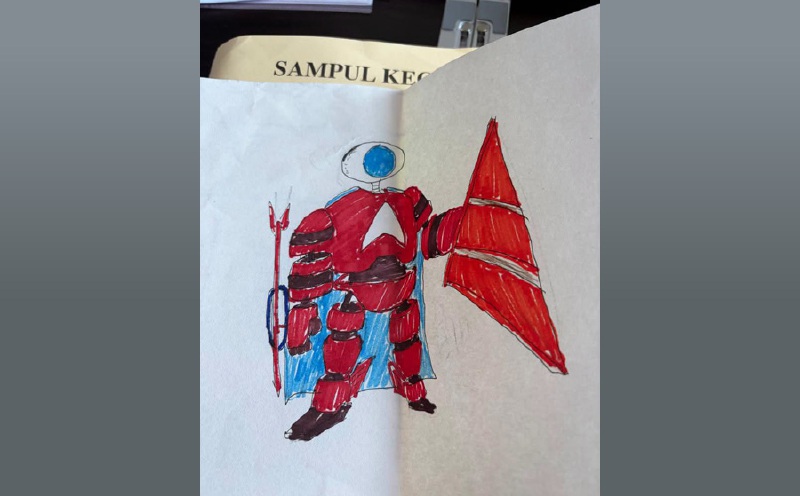 Anwar cherishes special needs child's drawing presented at Temu Anwar event