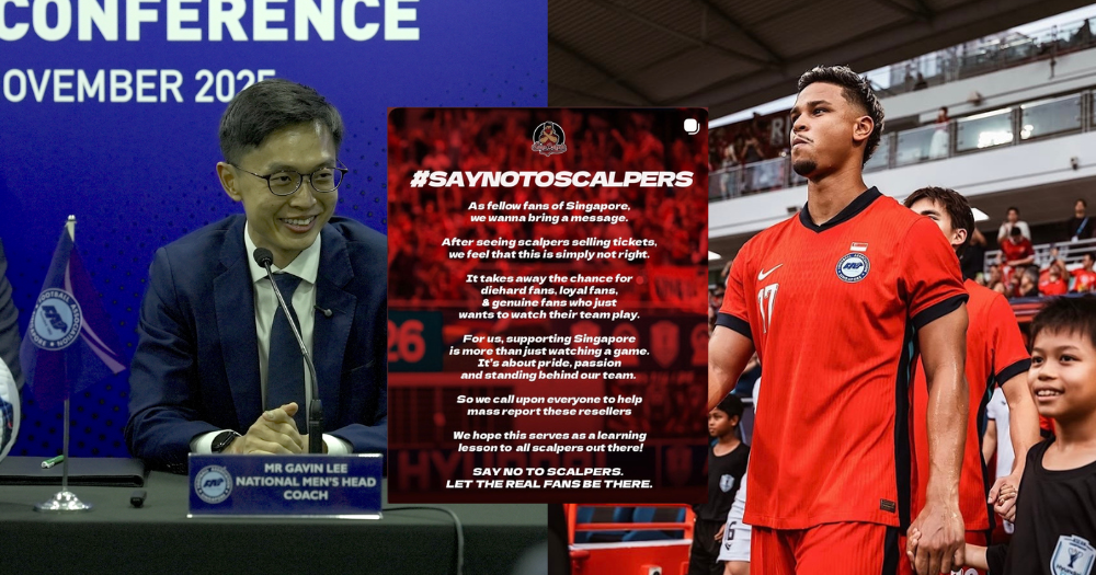 S'pore football head coach Gavin Lee & Irfan Fandi support anti-scalping campaign after S'pore vs Thailand ticket resales