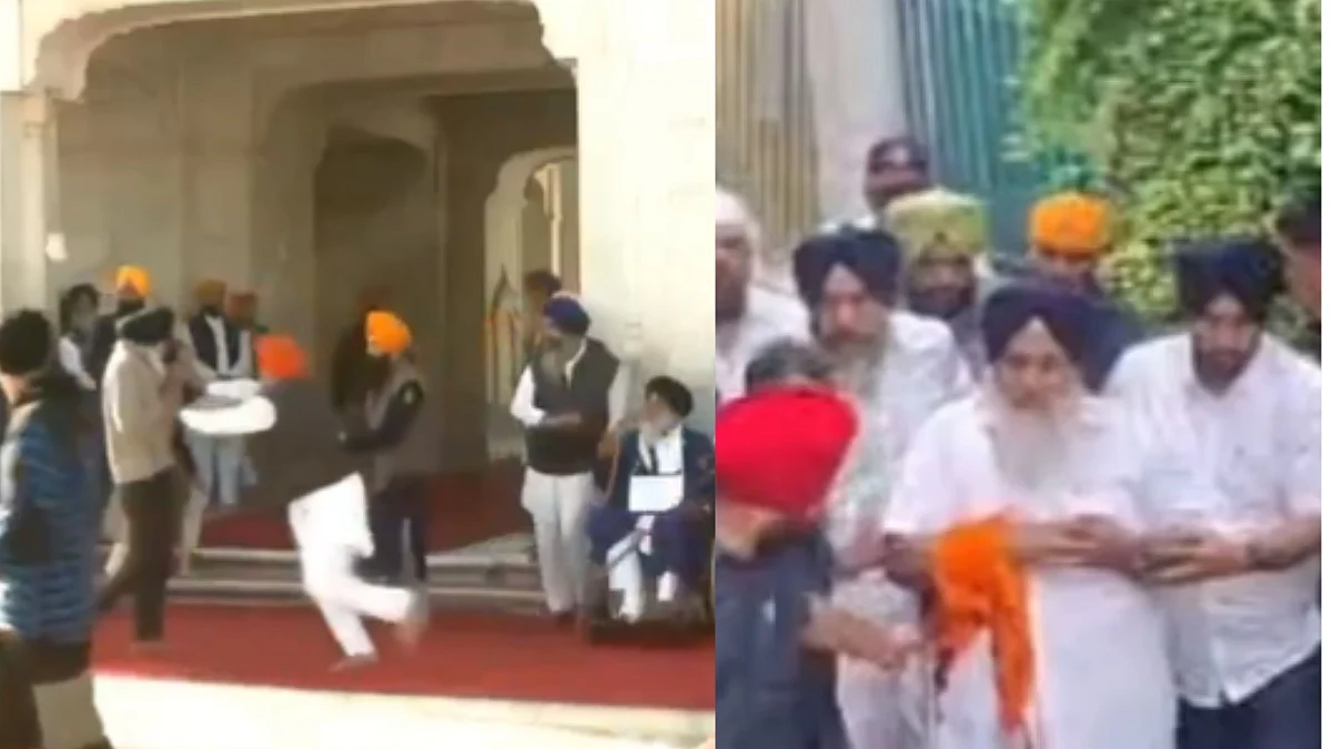 Throwback To 2024 When Sukhbir Badal Escaped Gun Shots In Golden Temple | VIDEO