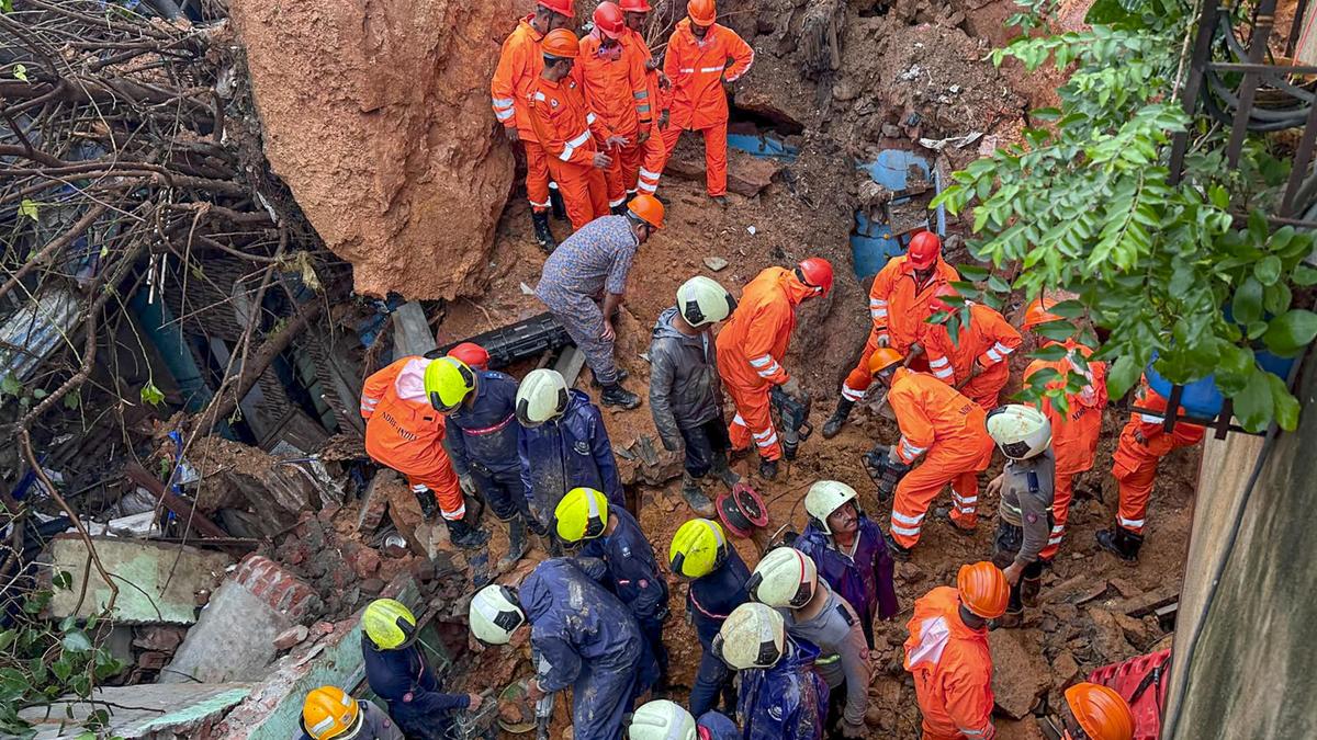 Mumbai landslip: Rescue operations on for 2nd day as two persons feared trapped