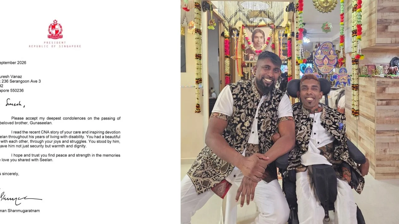 President Tharman writes condolence letter to Singaporean man who lost his brother after caring for him for so many years